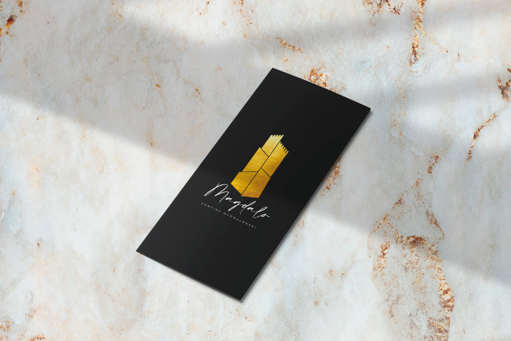 copertina depliant azienda vinicola